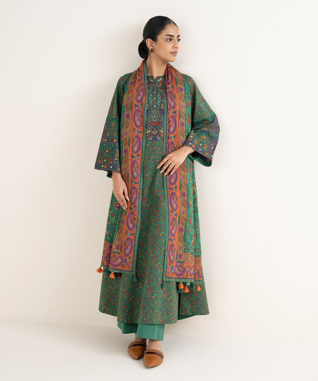 3 Piece - Embroidered Lawn Suit