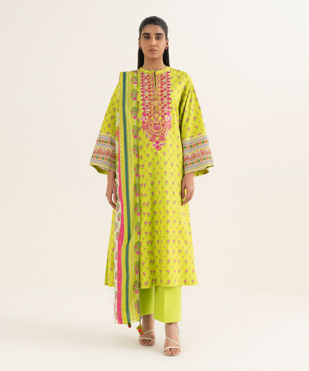 3 Piece - Embroidered Lawn Suit