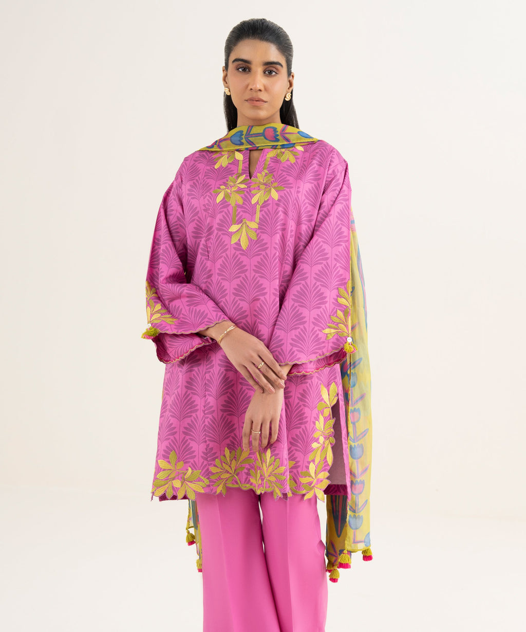 3 Piece - Embroidered Lawn Suit