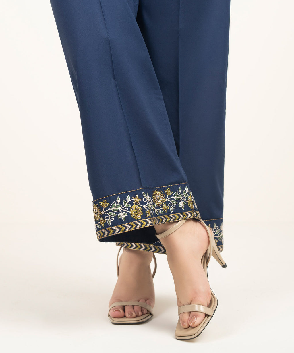 Embroidered Cambric Culottes