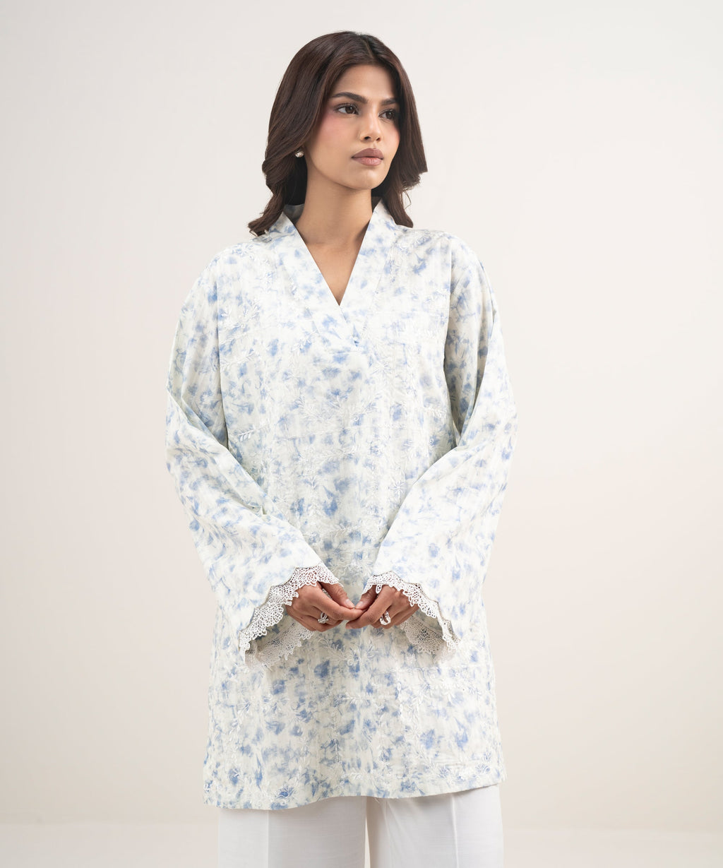 Embroidered Leno Kara Shirt