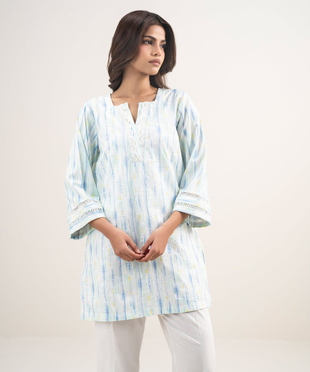 Embroidered Leno Kara Shirt