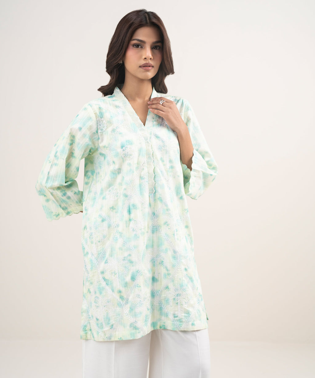 Embroidered Leno Kara Shirt