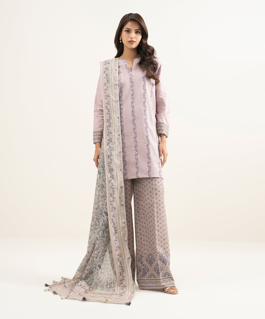 3 Piece - Embroidered Lawn Suit
