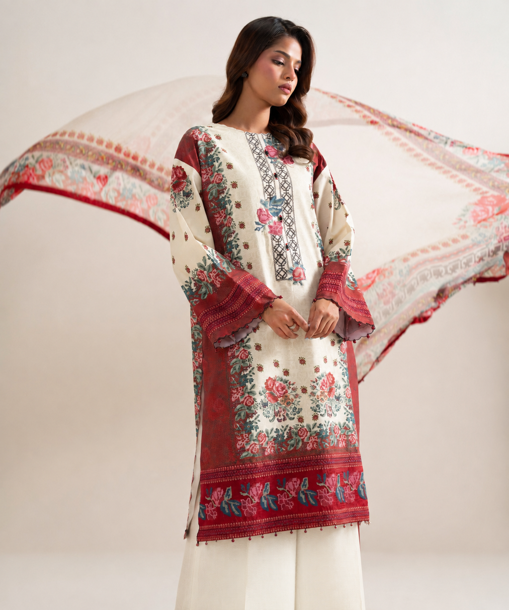 WOMEN 3PCS 3PC EMB ANDAAZ
