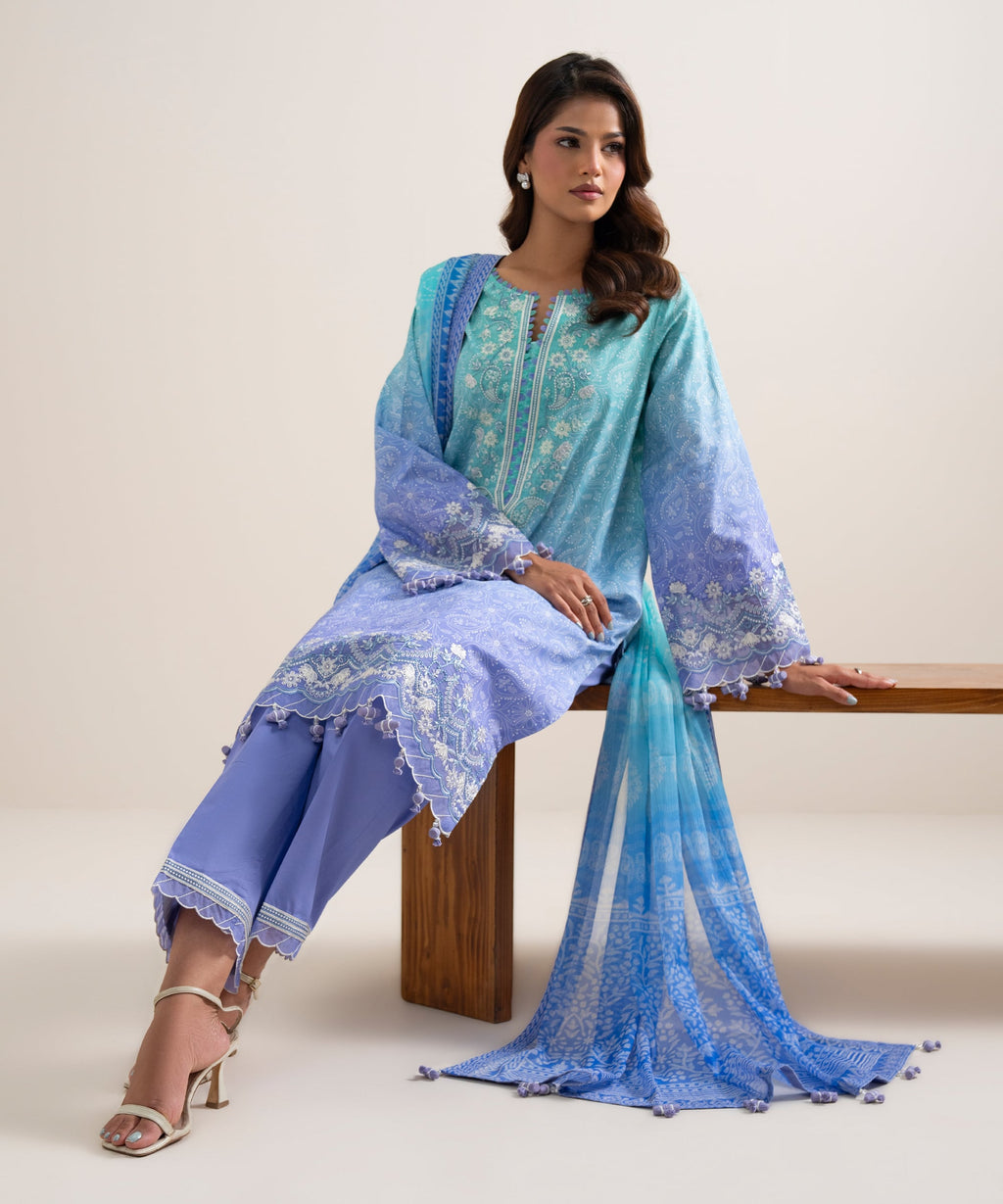 WOMEN 3PCS 3PC EMB ANDAAZ