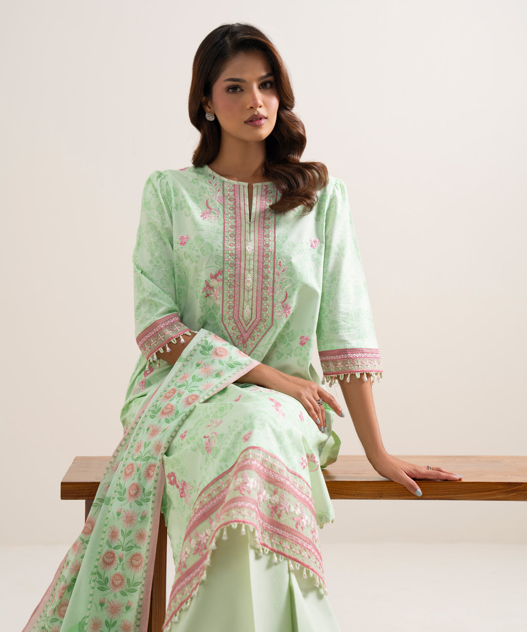 WOMEN 3PCS 3PC EMB ANDAAZ