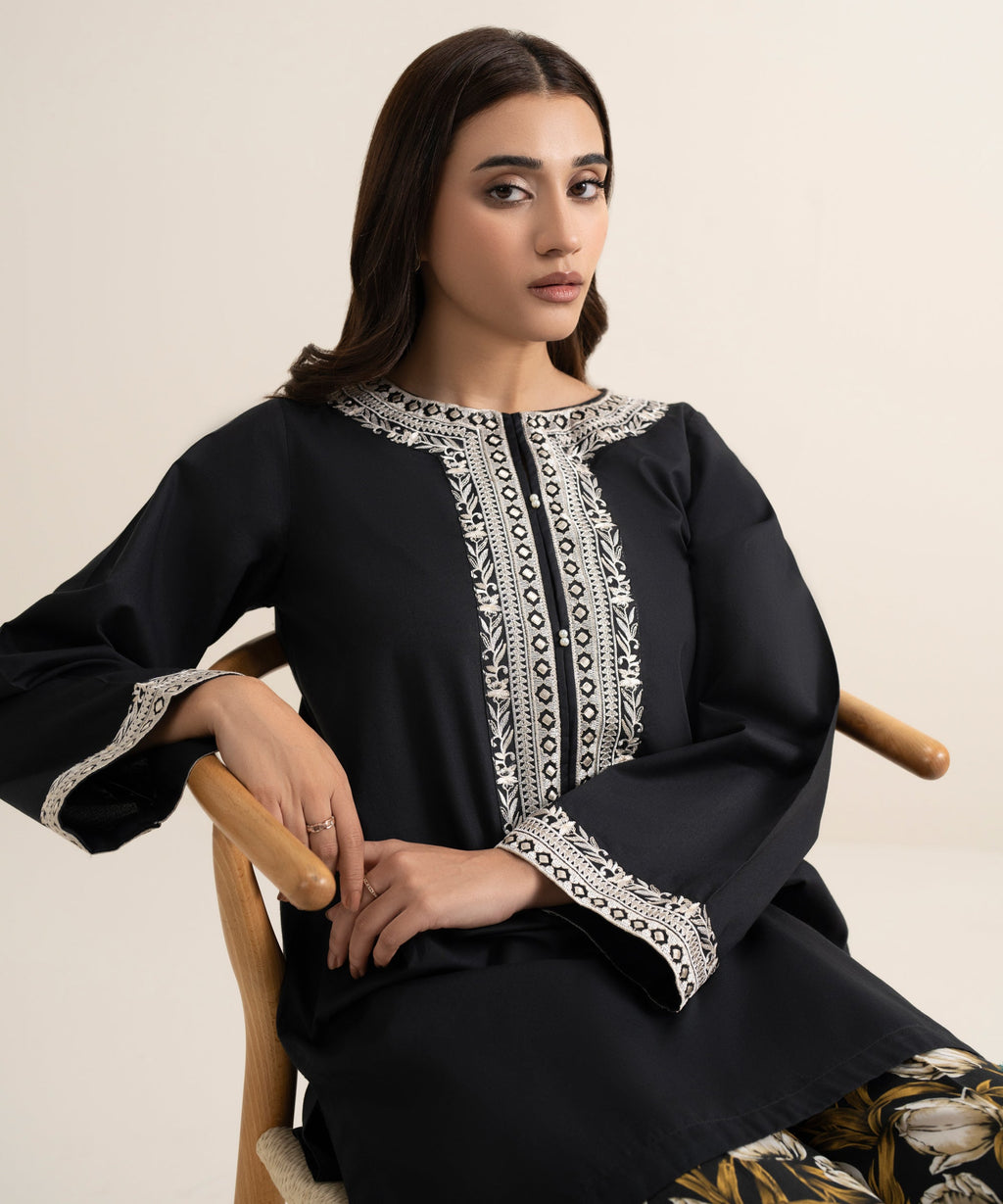 Embroidered Cambric Shirt