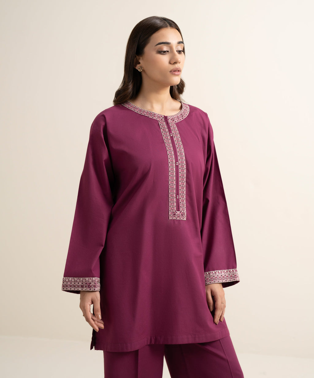 Embroidered Cambric Shirt