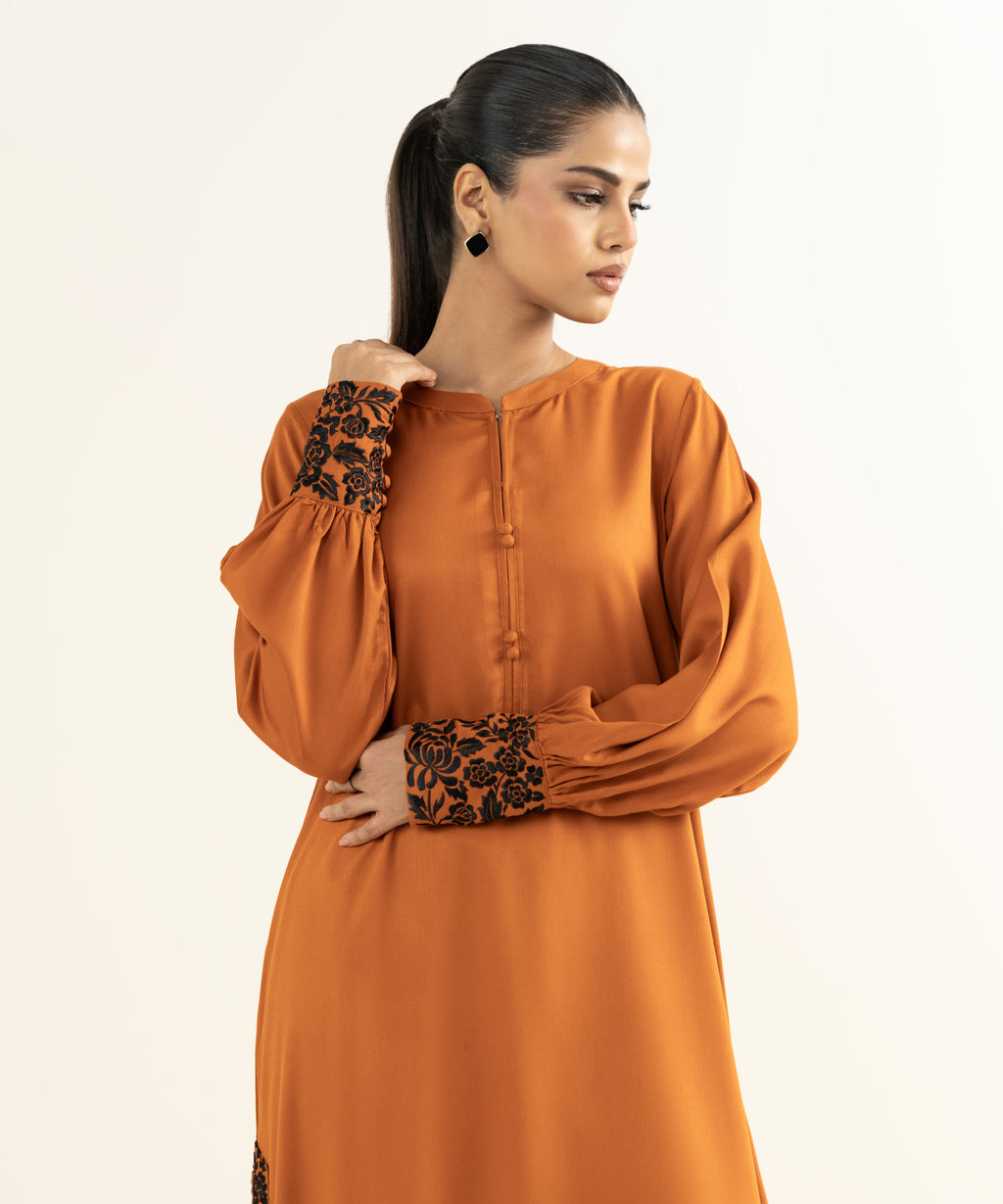 Embroidered Linen Viscose Shirt