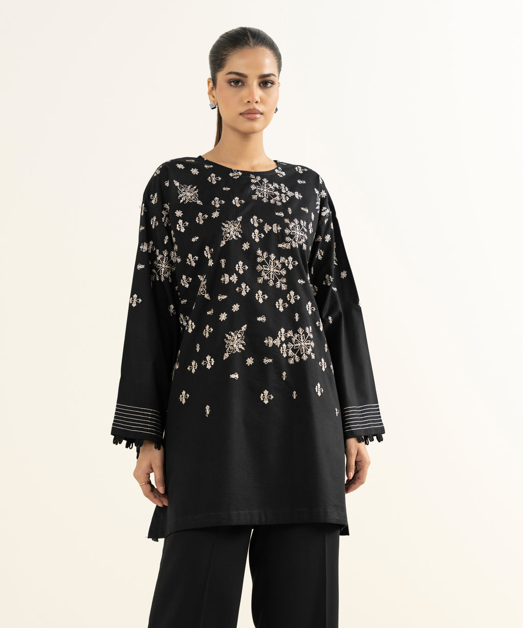 Embroidered Linen Viscose Shirt