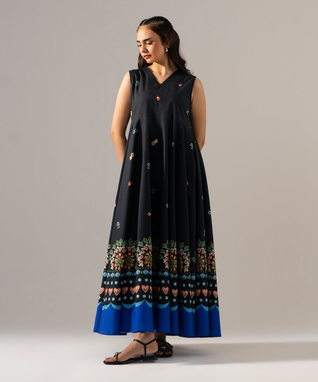 Printed Cambric Dress