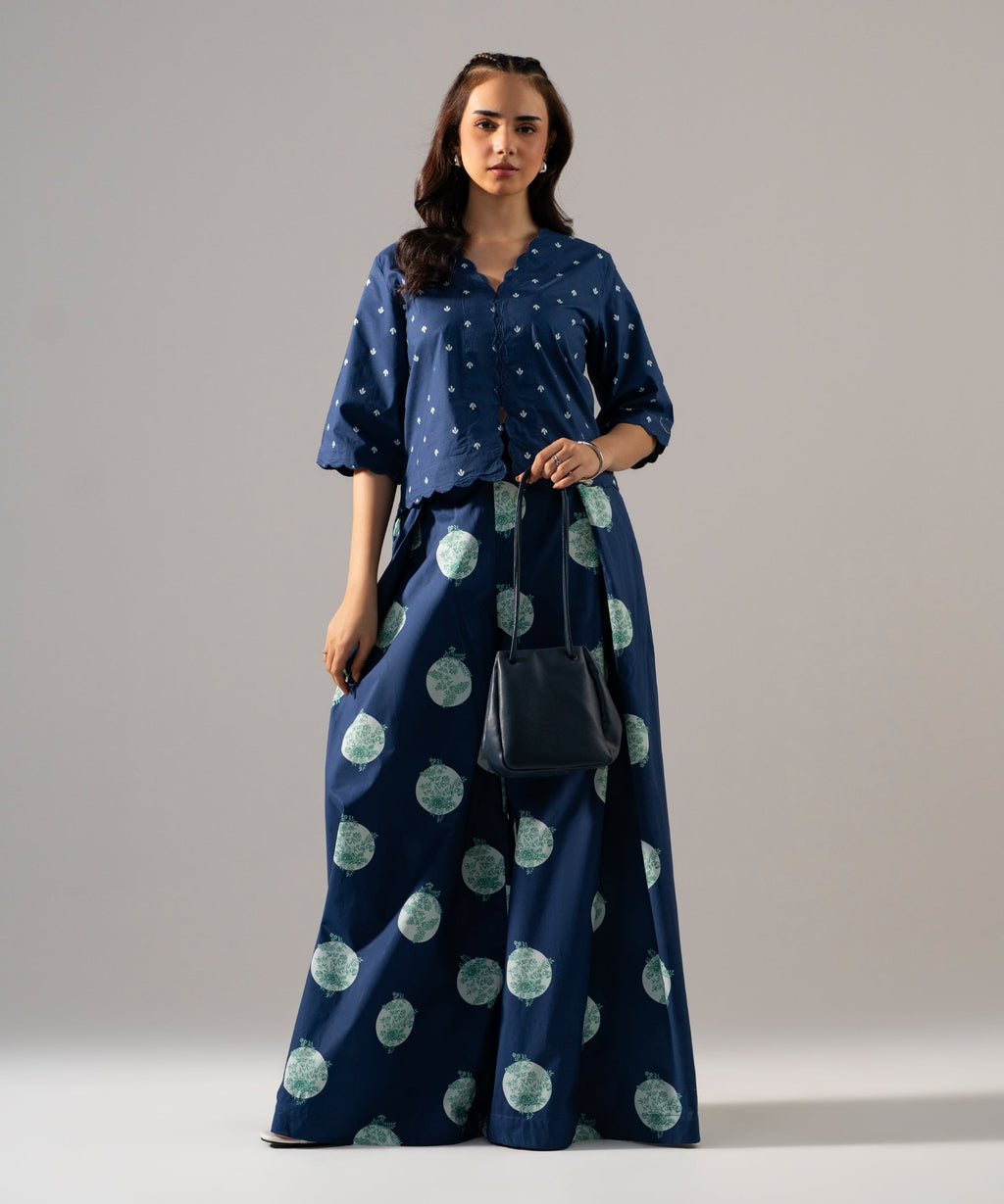Printed Poplin Top