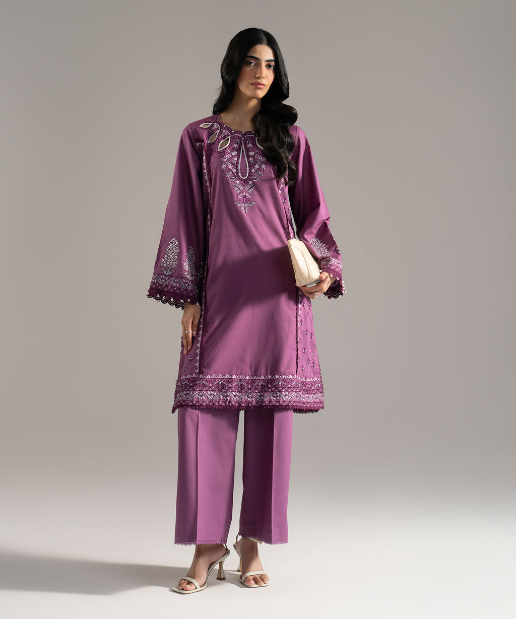 Embroidered Crosshatch Shirt