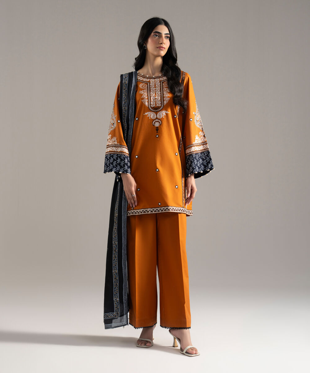 Block Printed Voile Dupatta
