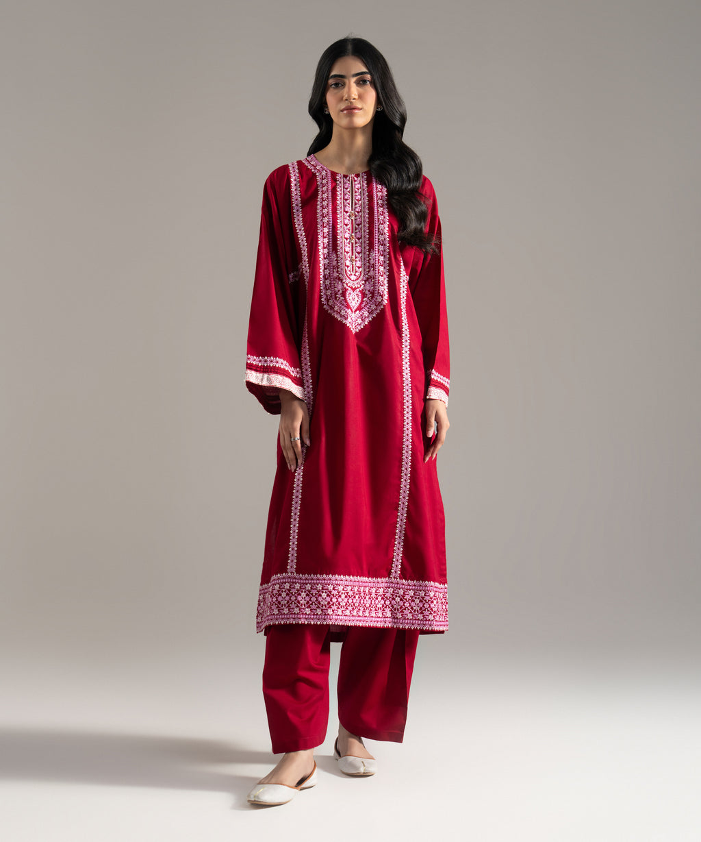 Embroidered Cambric Shirt