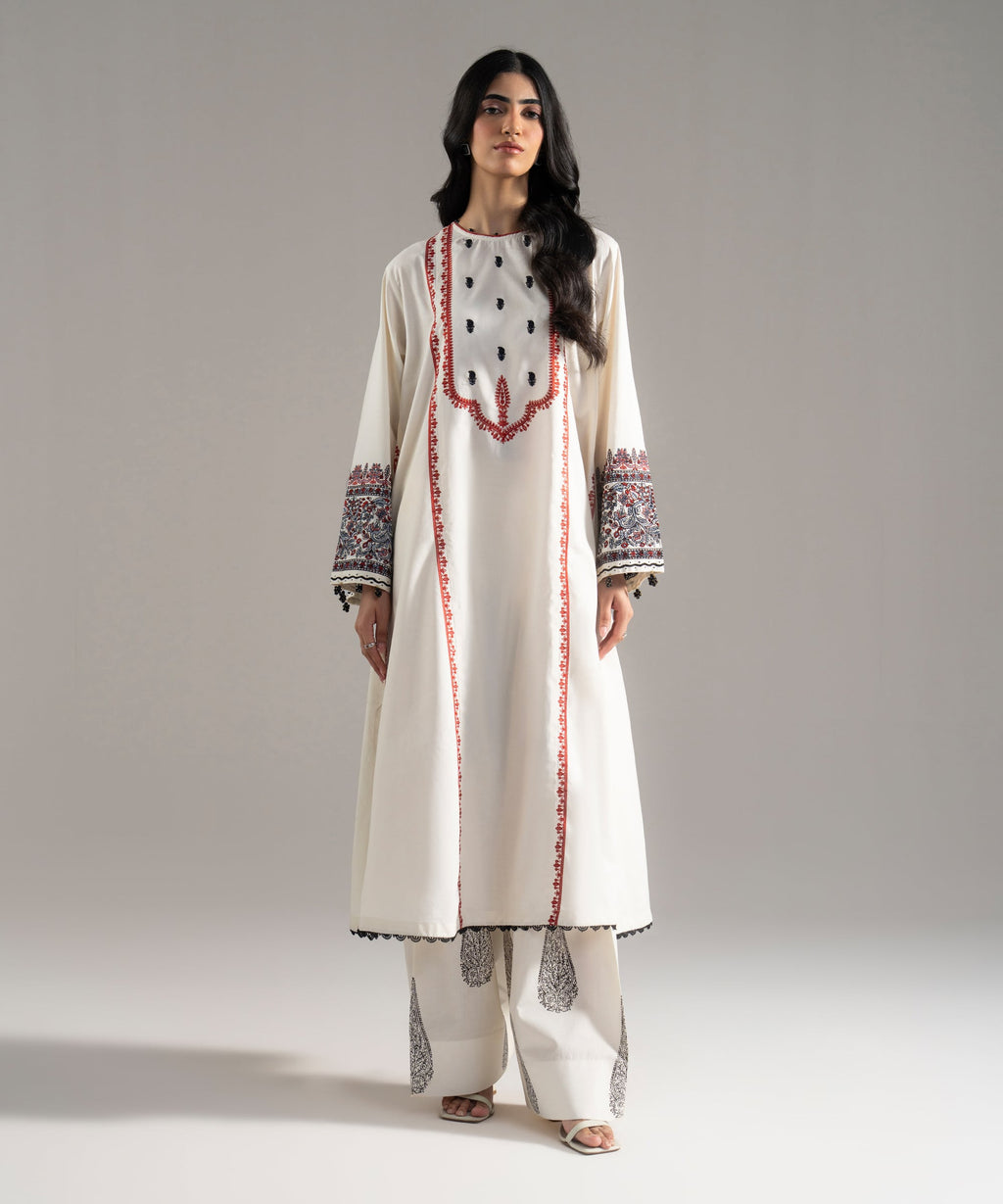 Embroidered Cambric Shirt