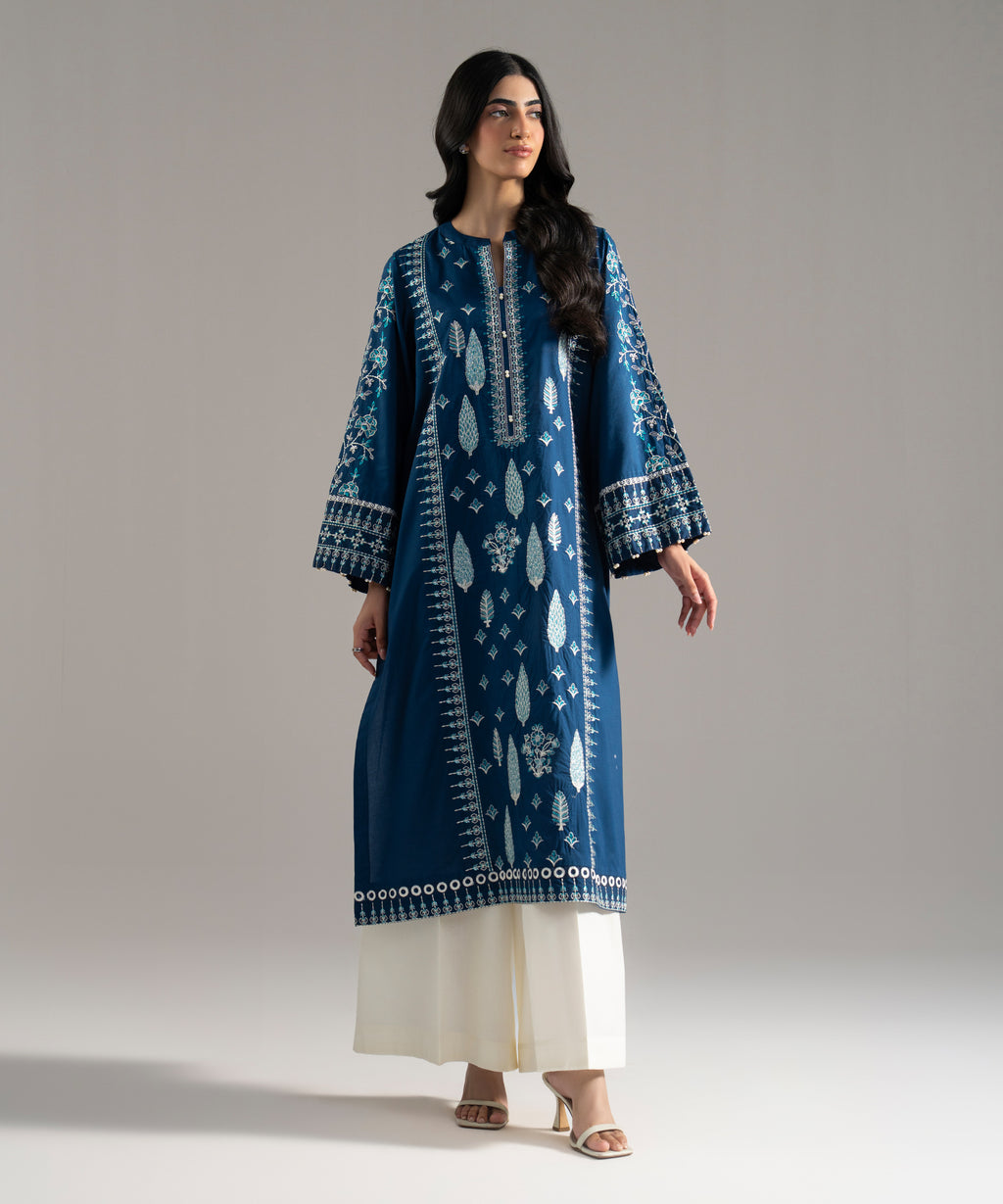 Embroidered Cambric Shirt