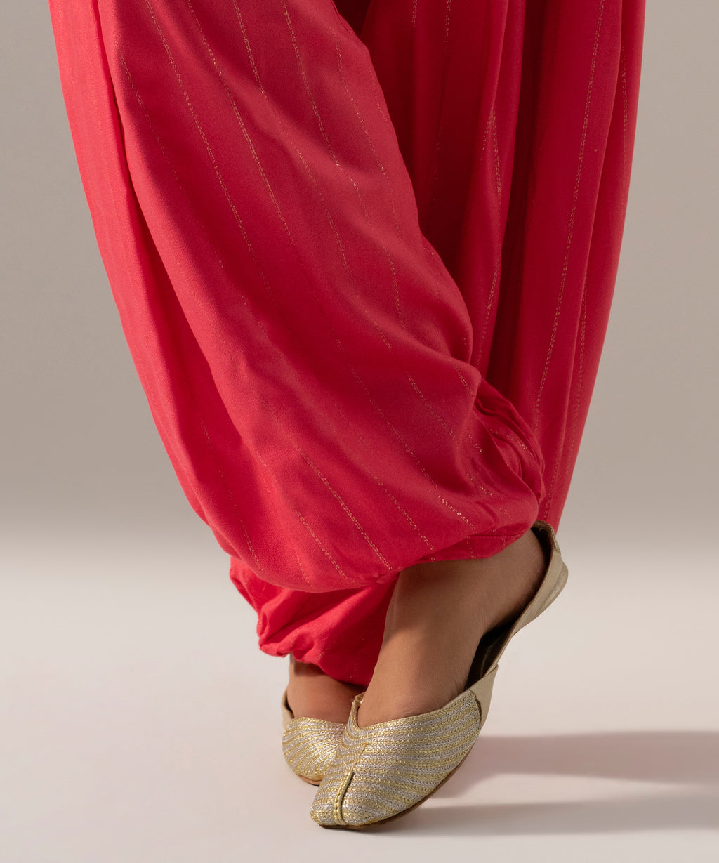 Solid Crepe Balloon Pants