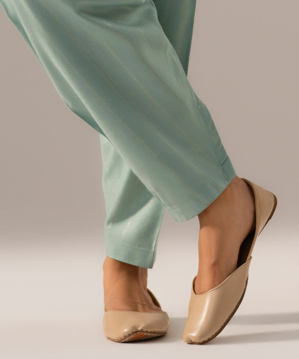 Solid Crepe Skinny Shalwar