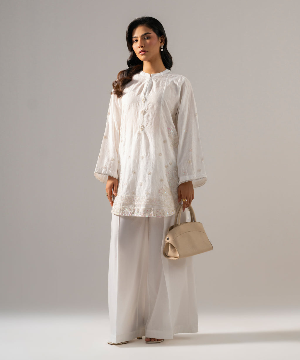 2 Piece - Embroidered Jacquard Suit