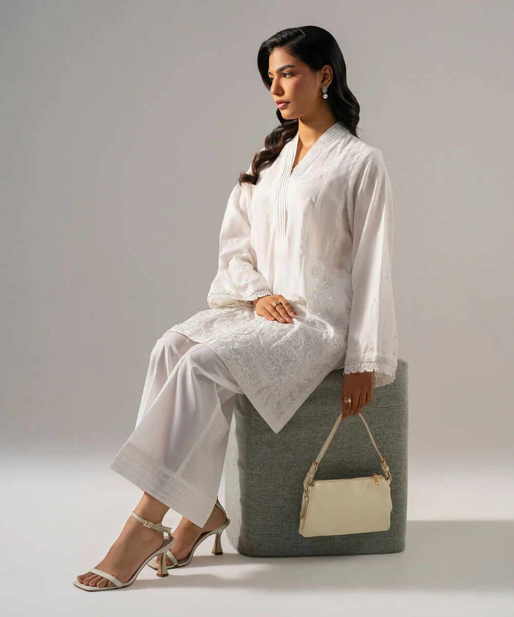2 Piece - Embroidered Jacquard Suit