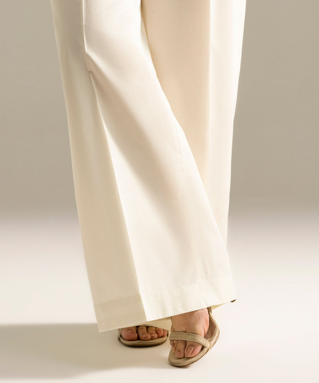 WOMEN TROUSER SOLID NEMB CASUAL