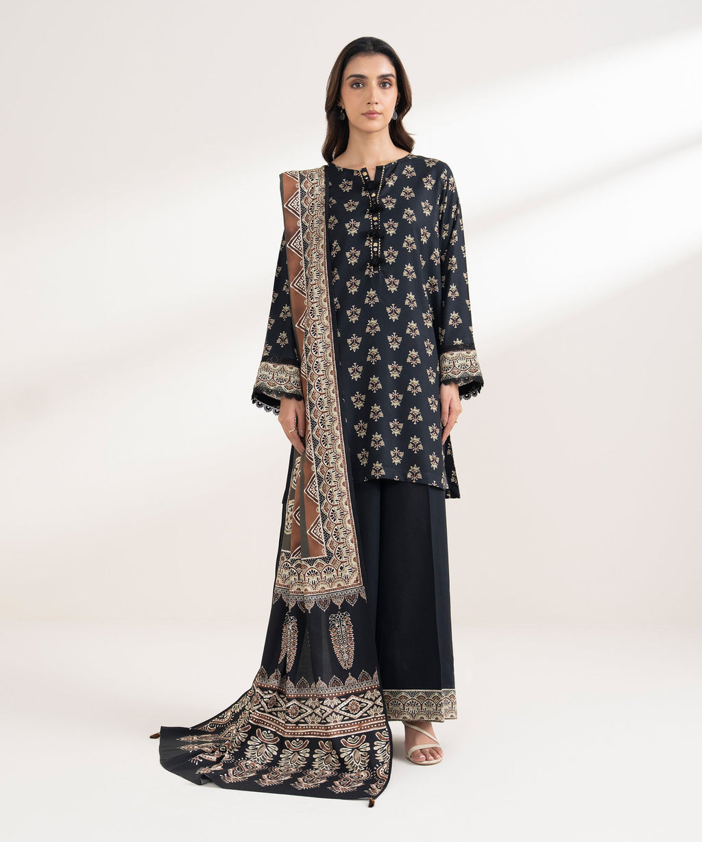 Printed Linen Dupatta