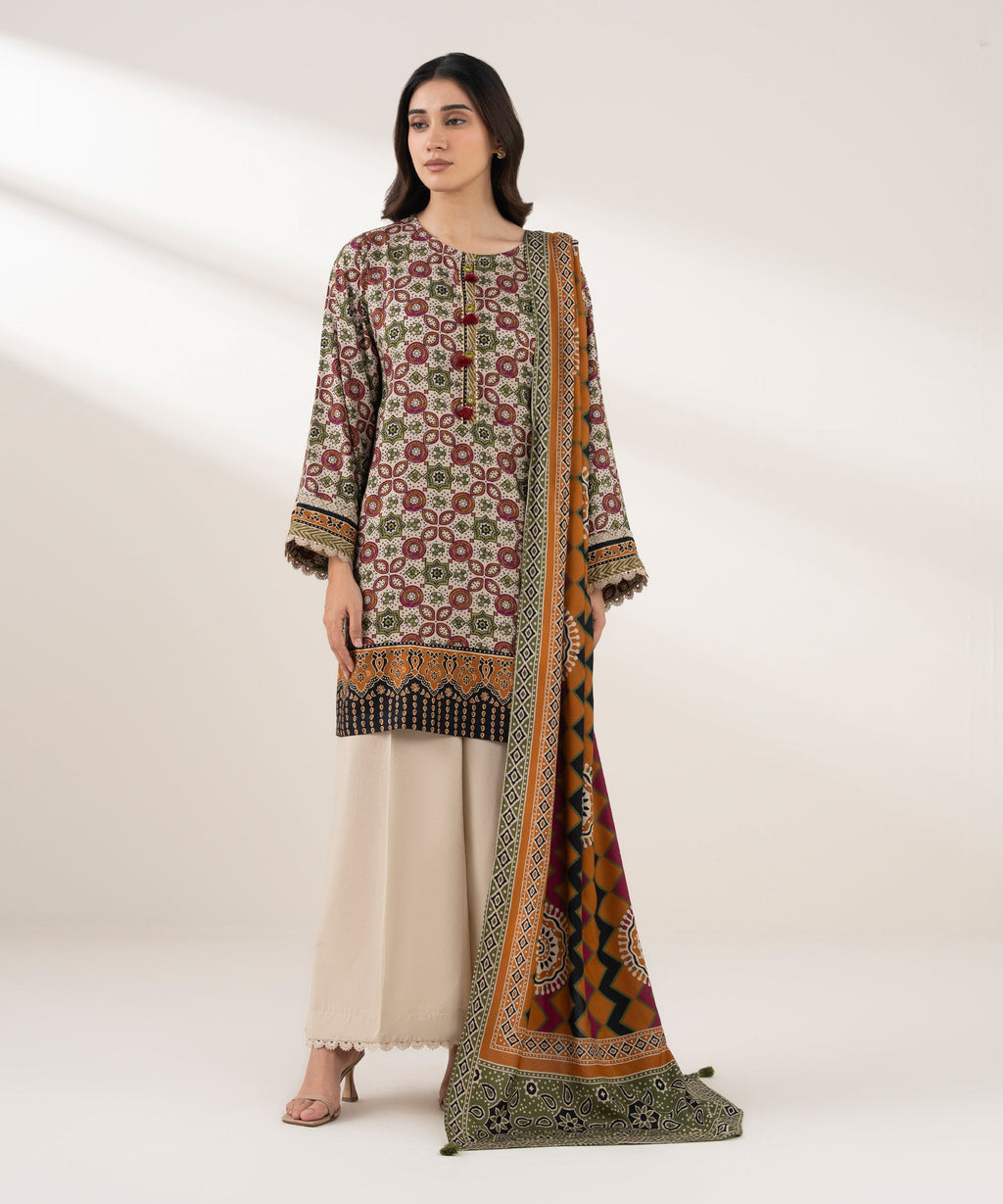 Printed Linen Dupatta