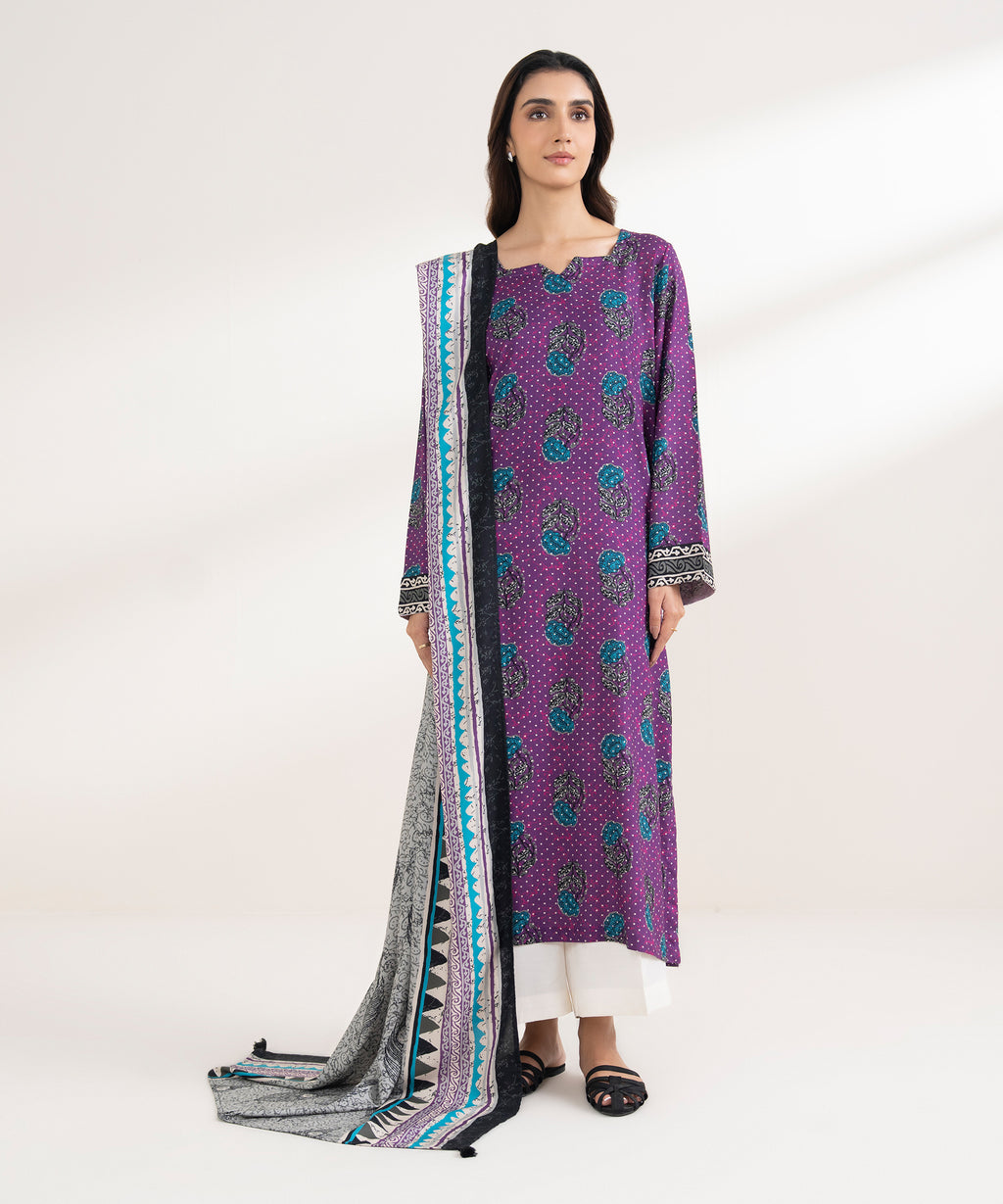 Printed Linen Dupatta
