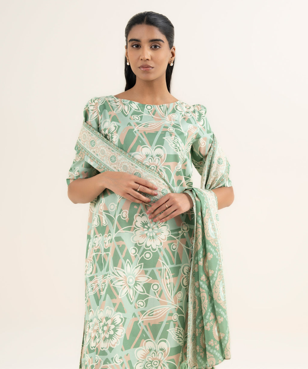 2 Piece - Printed Lawn Suit