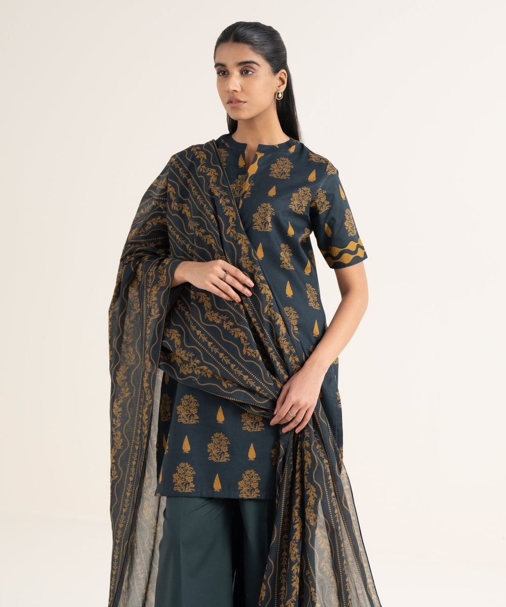 2 Piece - Printed Lawn Suit