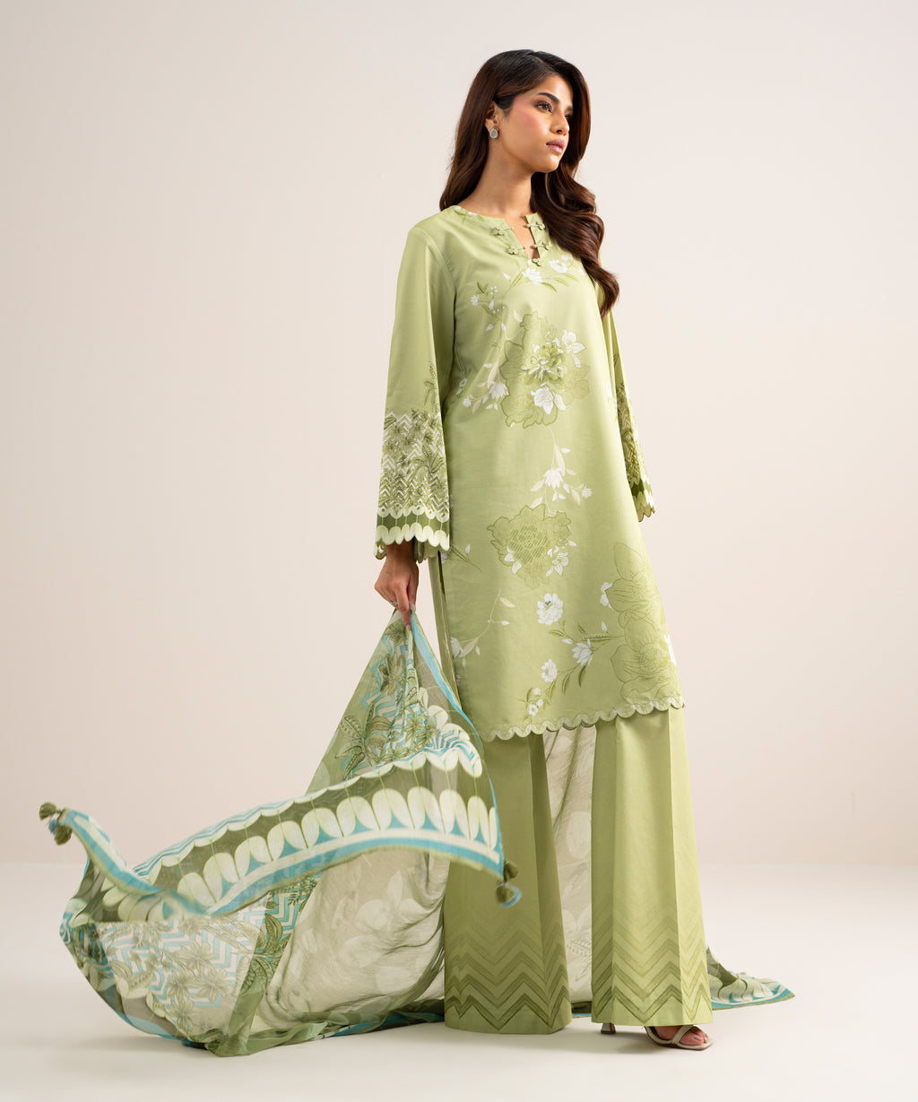 WOMEN 3PCS UNSTITCHED NEMB SUKOON