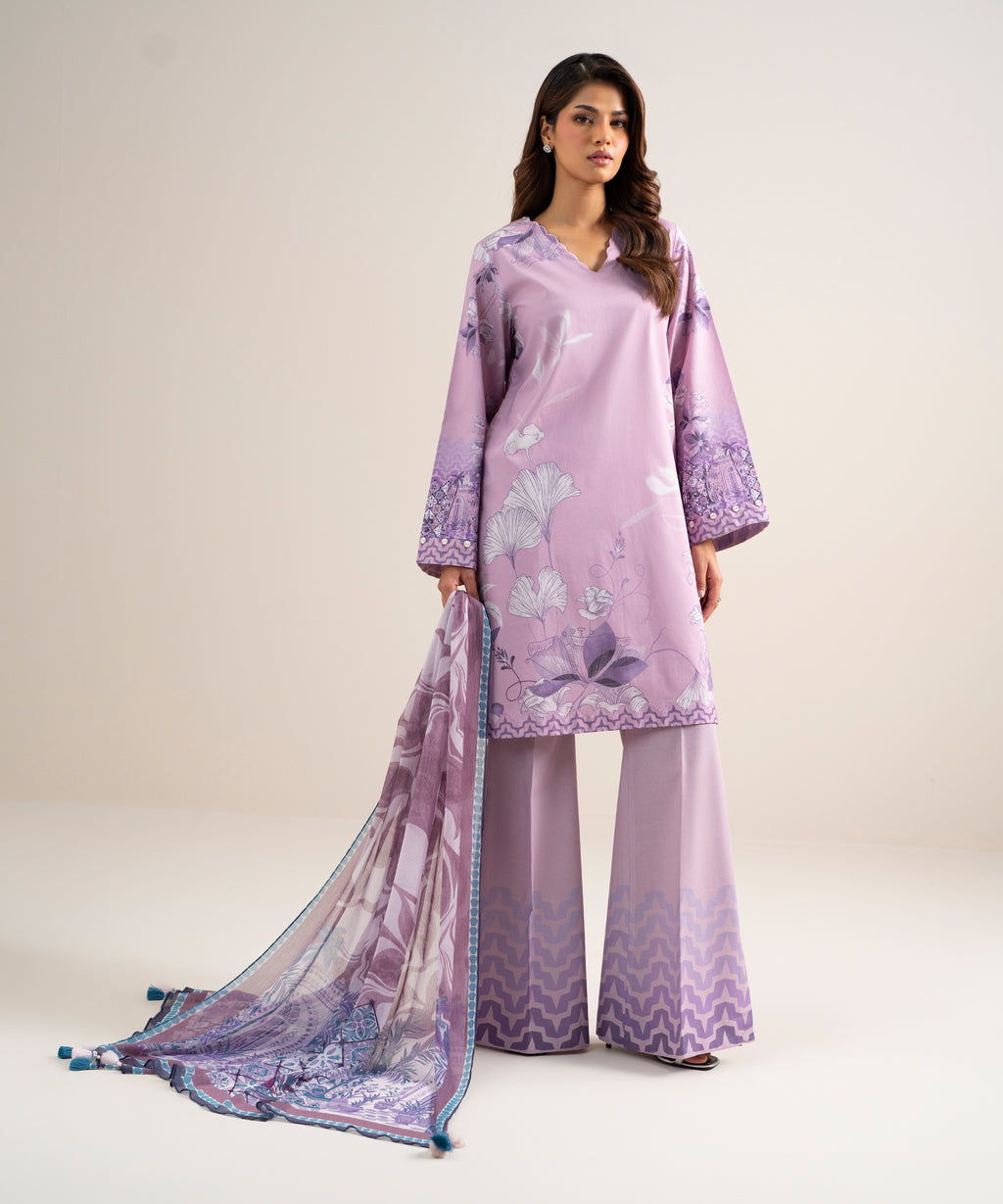 3 Piece - Printed Lawn Suit
