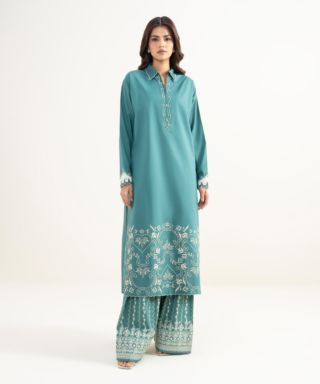 2 Piece - Embroidered Lawn Suit