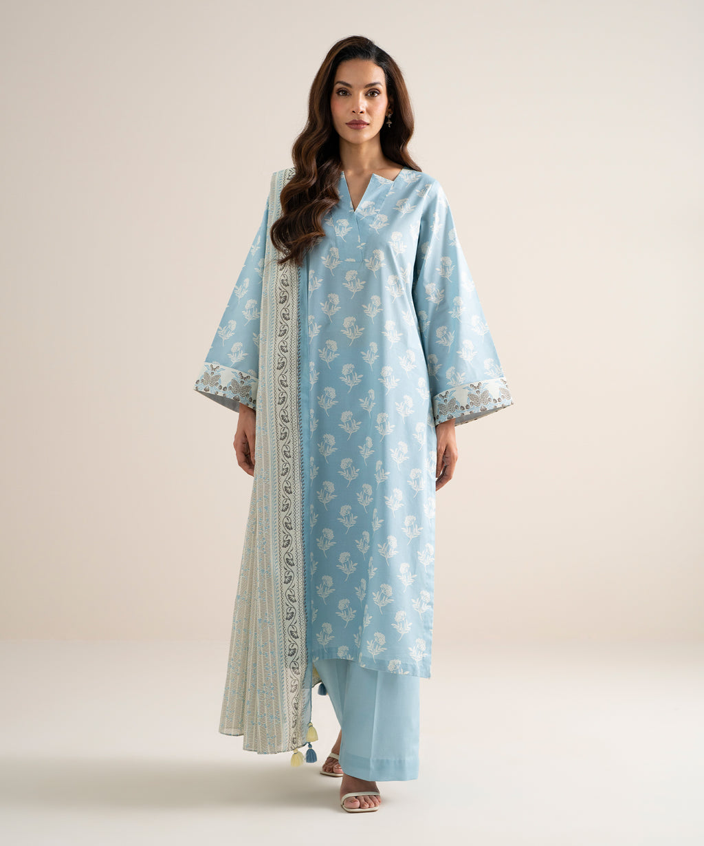 WOMEN 3PCS UNSTITCHED NEMB SUKOON