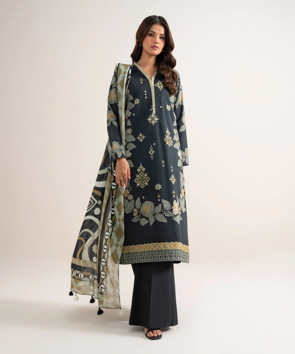 3 Piece - Printed Lawn Suit