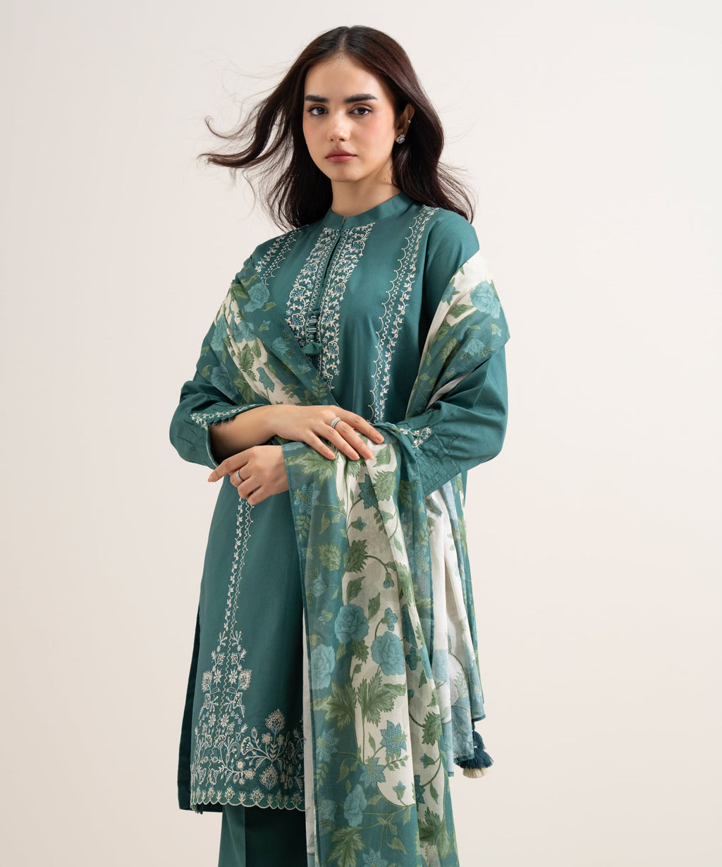 WOMEN 3PCS UNSTITCHED EMB ANDAAZ