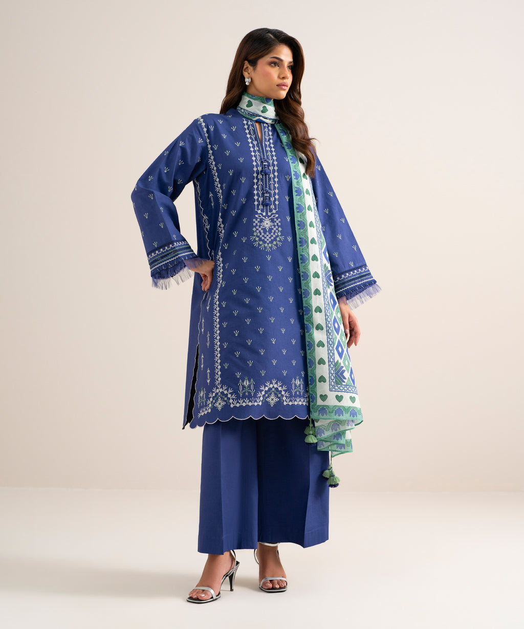 3 Piece - Embroidered Lawn Suit