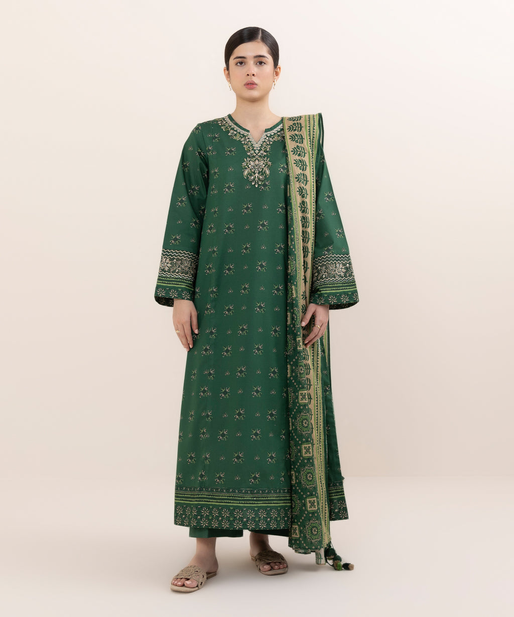 3 Piece - Embroidered Lawn Suit