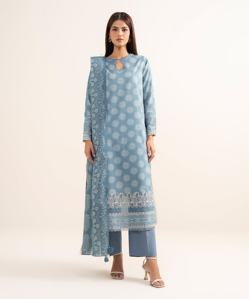3 Piece - Printed Lawn Suit