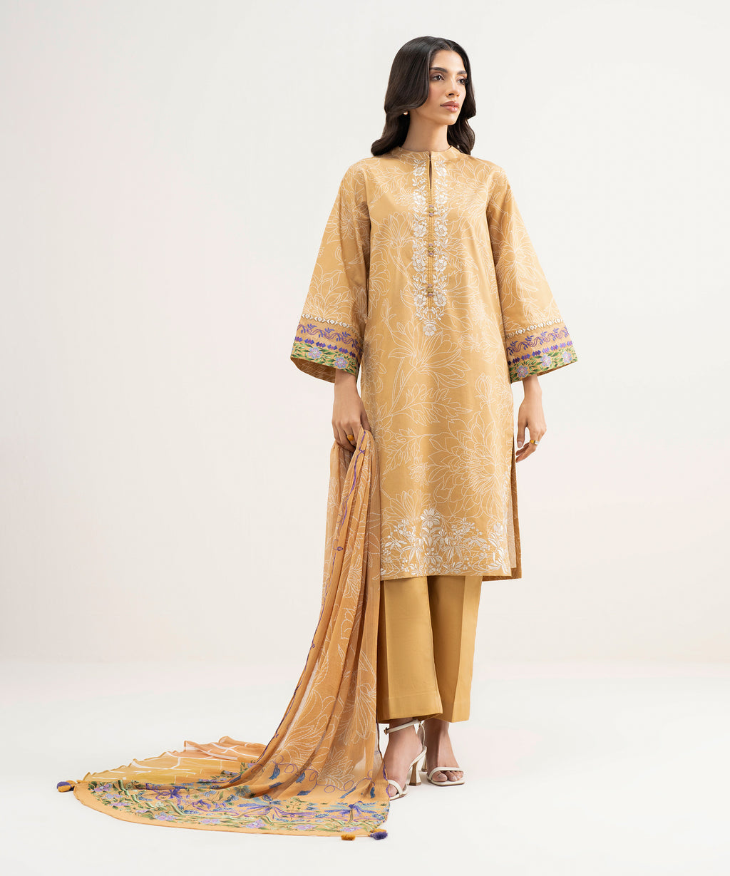 3 Piece - Embroidered Lawn Suit