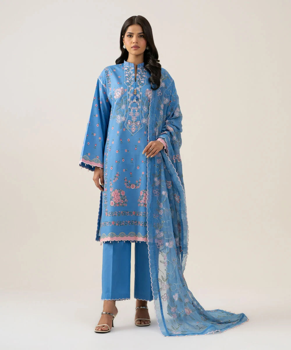 3 Piece - Embroidered Lawn Suit